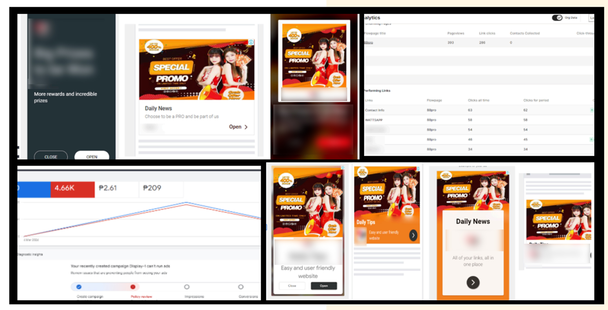 Authentic Google Ads campaign screenshot from Lea Pelayo Chang's previous professional work